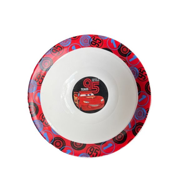 Vintage Disney Pixar Cars Ceramic Dinnerware Set Plate Bowl Lightning - Picture 5 of 7